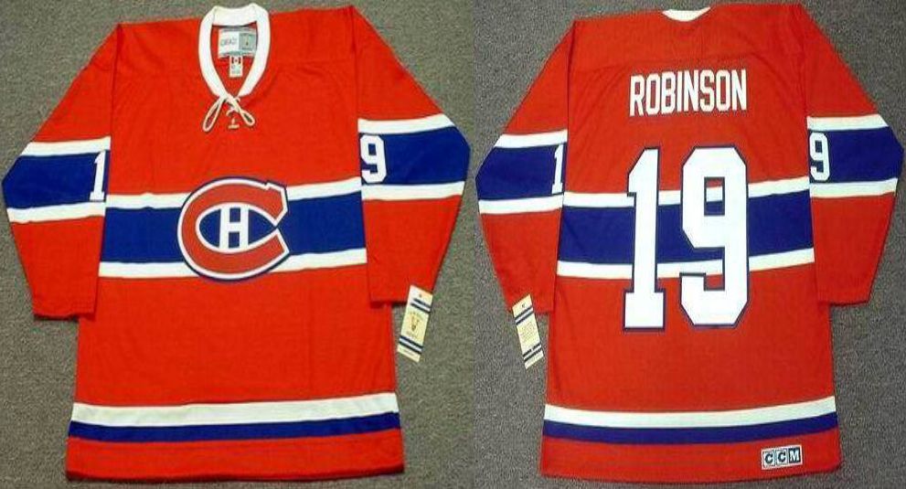 2019 Men Montreal Canadiens #19 Robinson Red CCM NHL jerseys